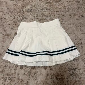 White Pleated Skirt